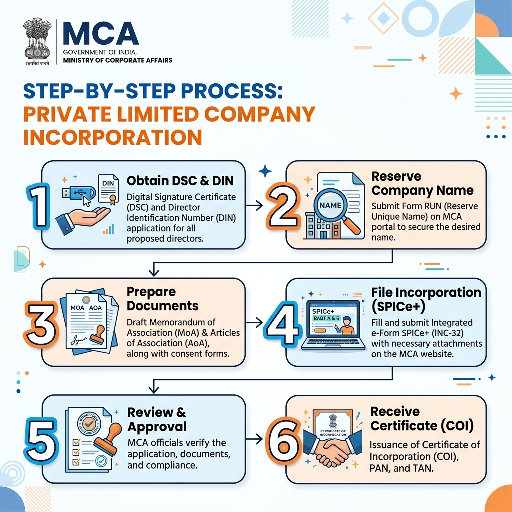 Private Limited Company Registration - Step by Step Guide
